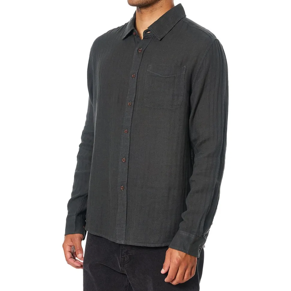 Alan Solid Long-Sleeve Shirt - Men's