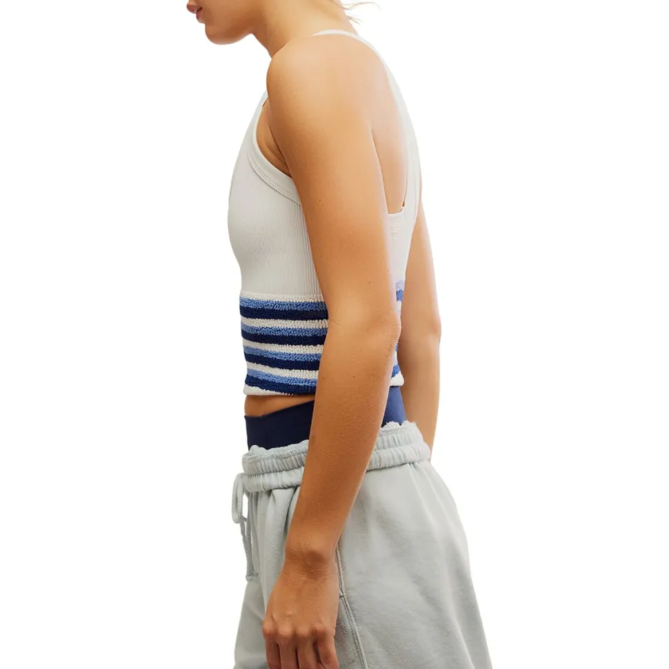 All Clear V Neck Stripe Cami - Women's