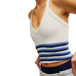 All Clear V Neck Stripe Cami - Women's