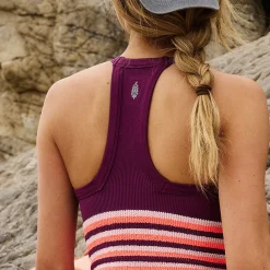 All Clear V Neck Stripe Cami - Women's