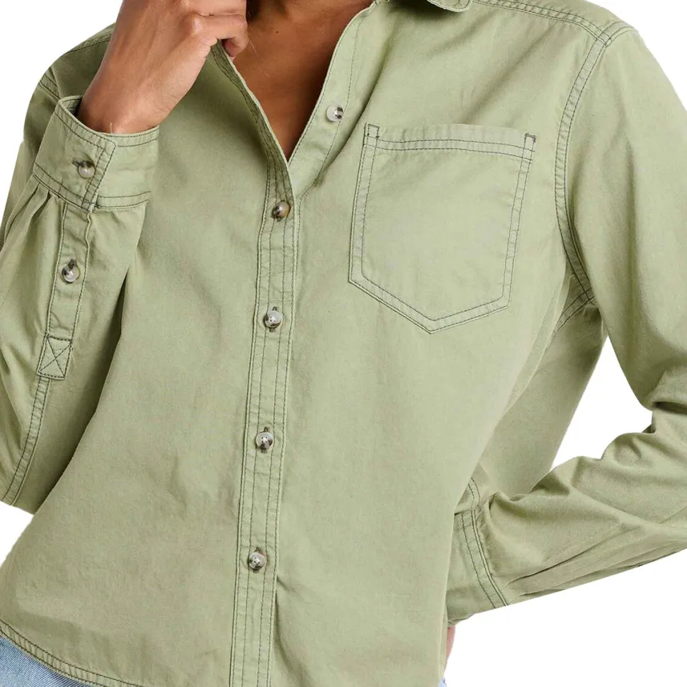 Arroyo Twill Boxy Long-Sleeve Shirt - Women's
