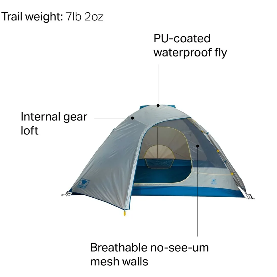 Bear Creek 4 Tent + Footprint: 4-Person 2-Season