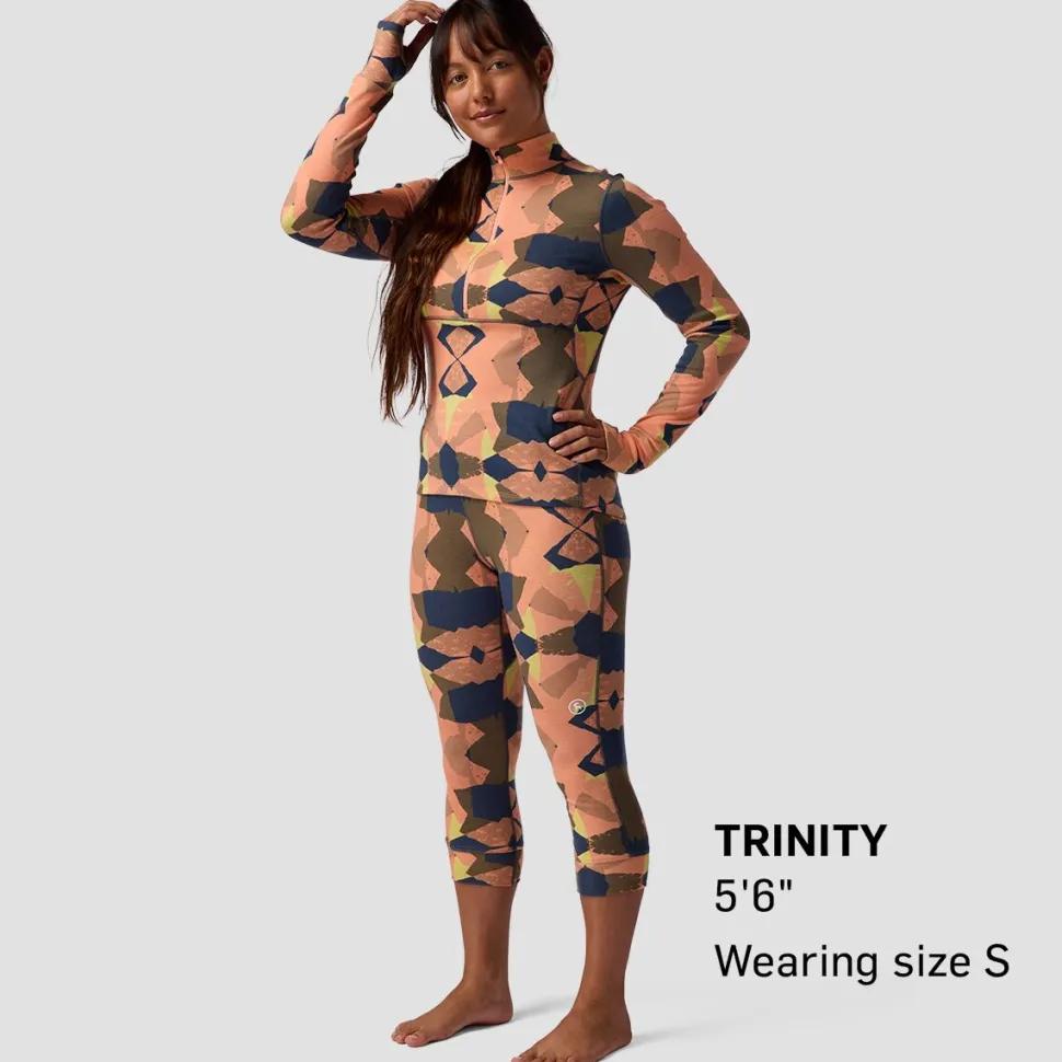 Cedars RWS Merino Mid-Wt Baselayer 3/4 Bottom - Women's