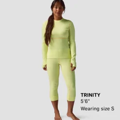 Cedars RWS Merino Mid-Wt Baselayer Crew Top - Women's