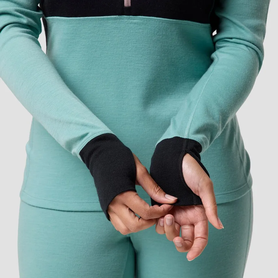 Cedars RWS Merino Mid-Wt Baselayer 1/4-Zip Top - Women's