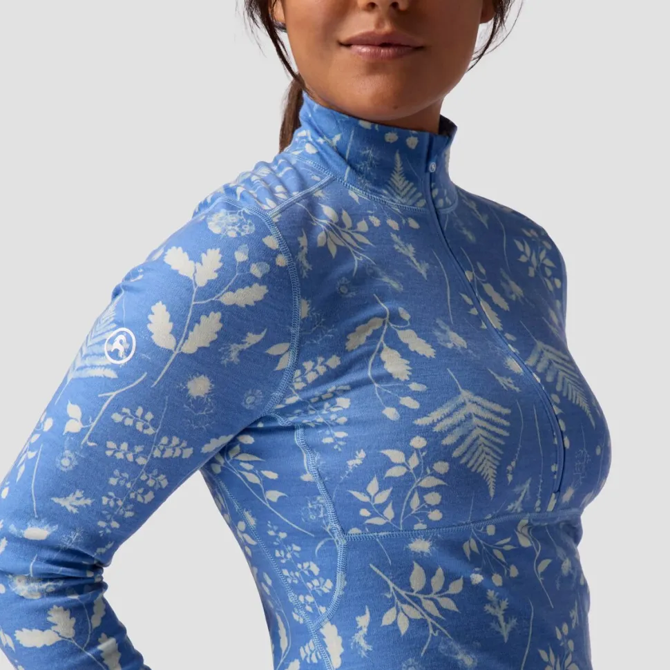 Cedars RWS Merino Mid-Wt Baselayer 1/4-Zip Top - Women's
