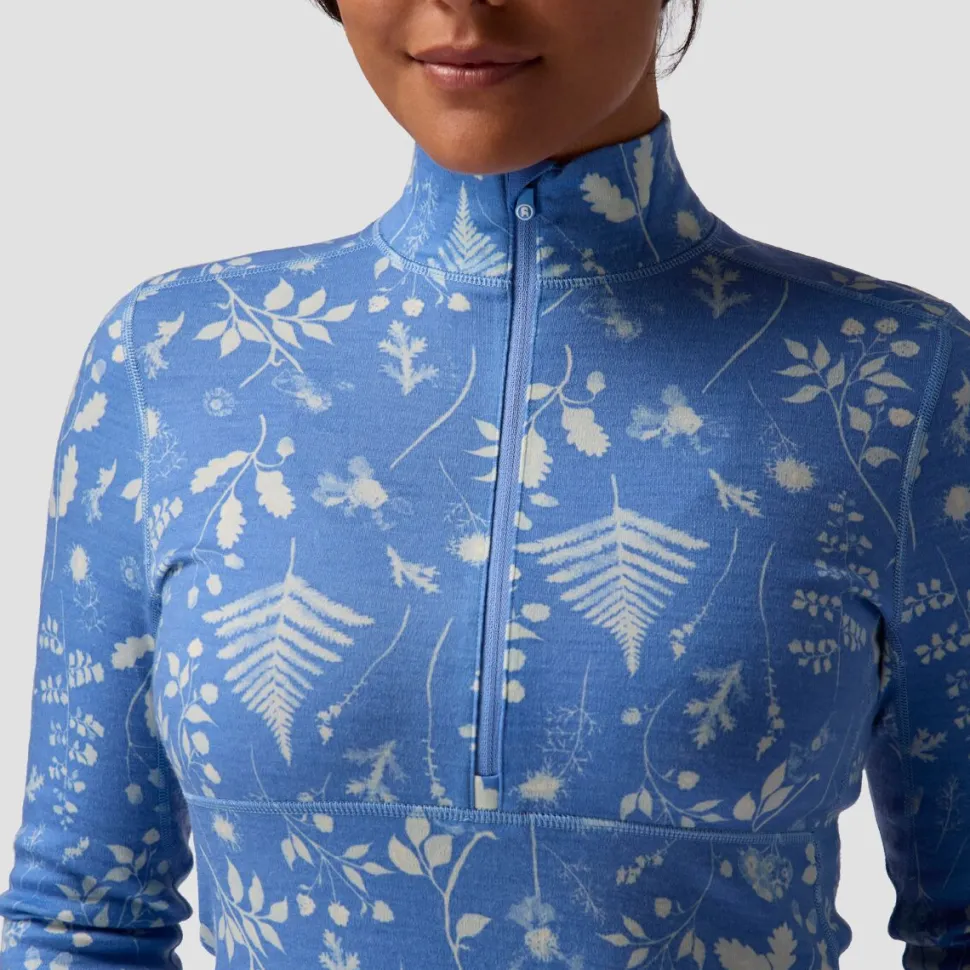 Cedars RWS Merino Mid-Wt Baselayer 1/4-Zip Top - Women's