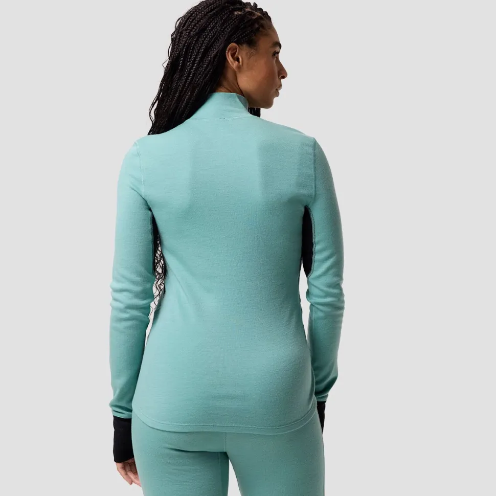 Cedars RWS Merino Mid-Wt Baselayer 1/4-Zip Top - Women's