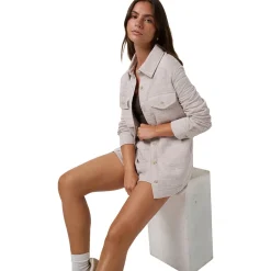 Coastal Quilted Shacket - Women's