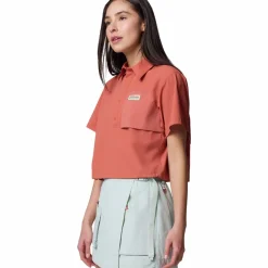 Cove Beach Woven Cropped Shirt - Women's