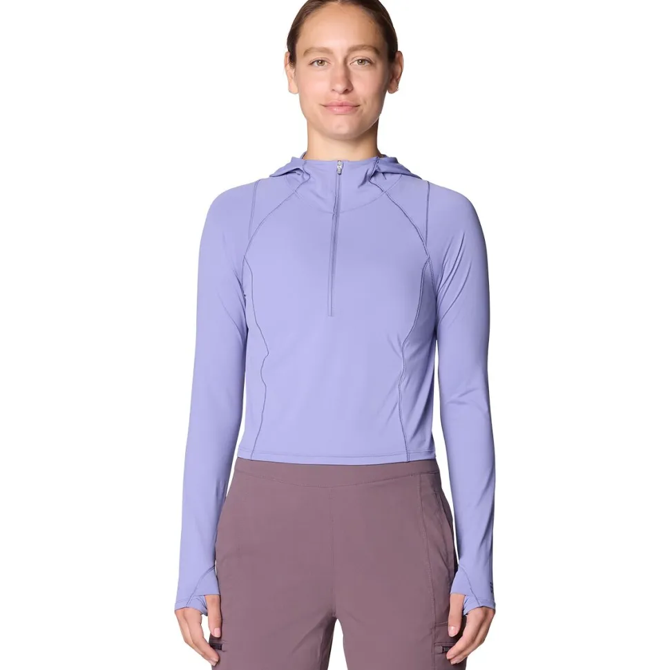 Crater Lake Crop Zip Top - Women's