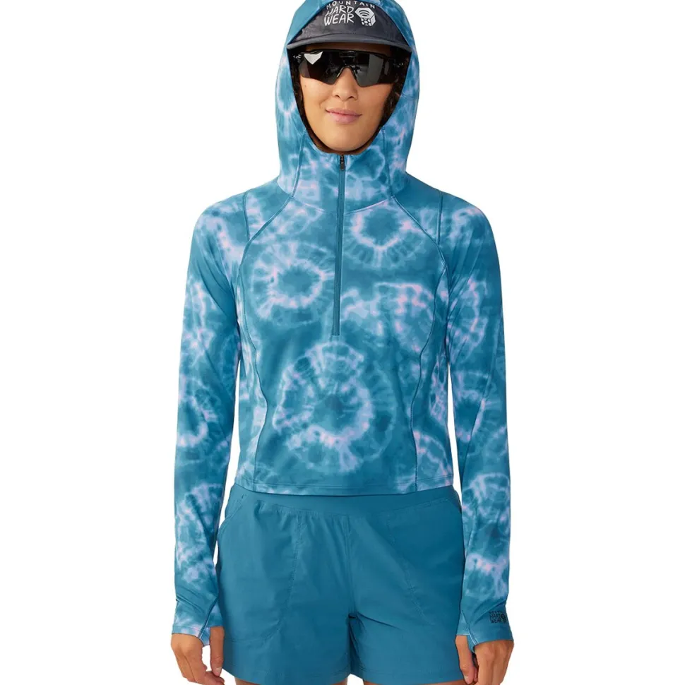 Crater Lake Crop Zip Top - Women's