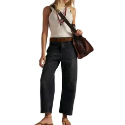 Deep Trance Dropped BF Jean - Women's
