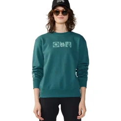 Desert Check Pullover Crew Sweatshirt - Women's