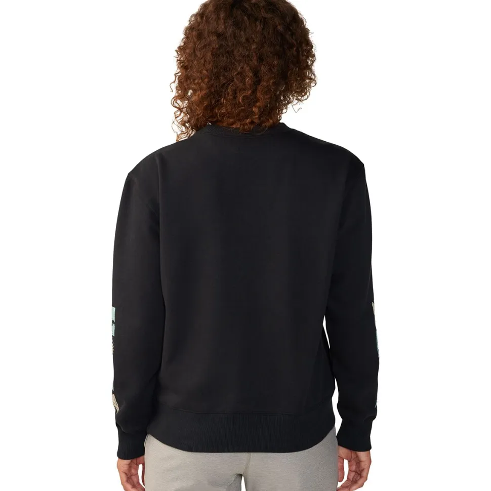 Desert Check Pullover Crew Sweatshirt - Women's