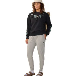 Desert Check Pullover Crew Sweatshirt - Women's