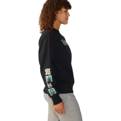 Desert Check Pullover Crew Sweatshirt - Women's