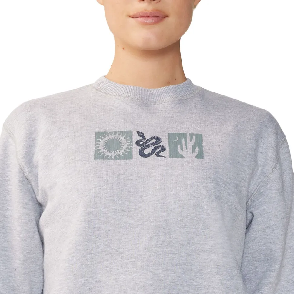 Desert Check Pullover Crew Sweatshirt - Women's