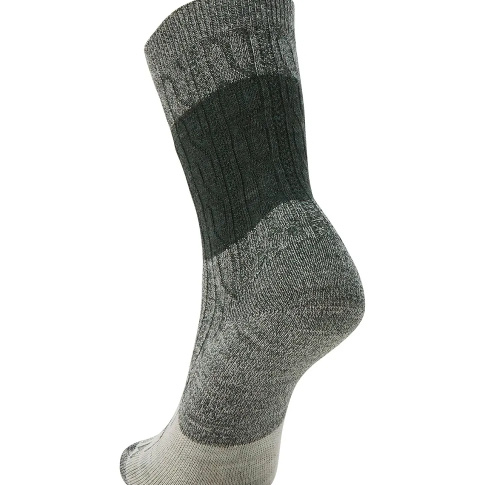 Everyday Color Block Cable Crew Sock - Women's