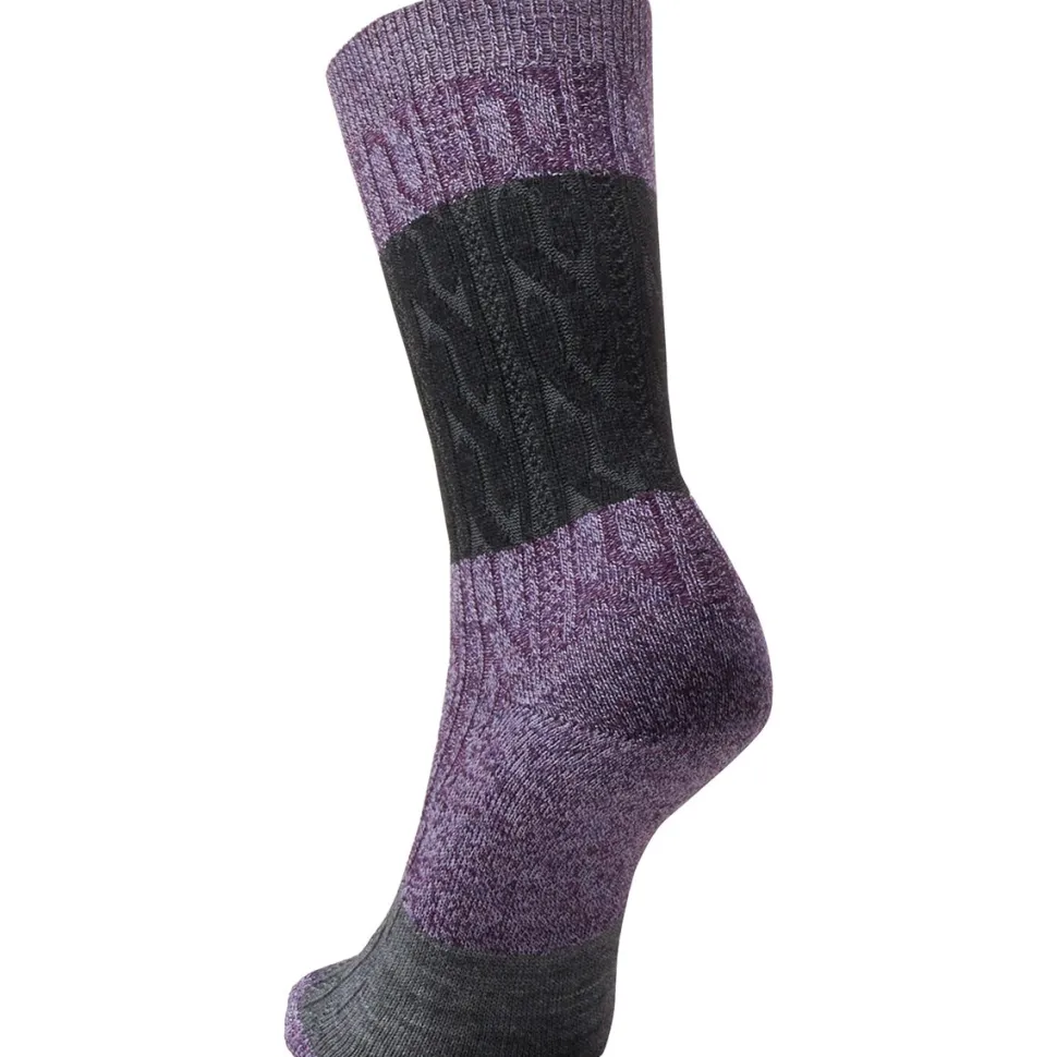 Everyday Color Block Cable Crew Sock - Women's