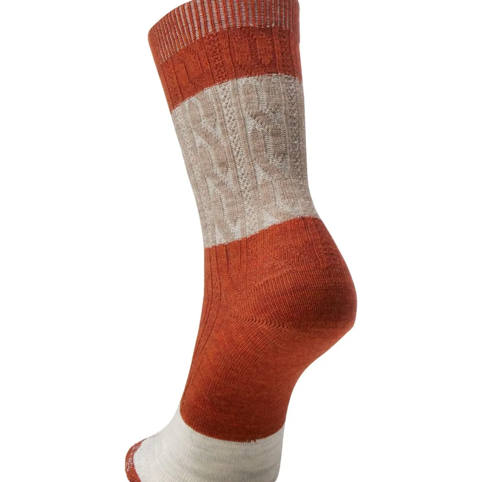 Everyday Color Block Cable Crew Sock - Women's