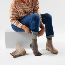Everyday Popcorn Cable Crew Sock - Women's