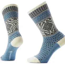 Everyday Popcorn Snowflake Pattern Crew Sock - Women's