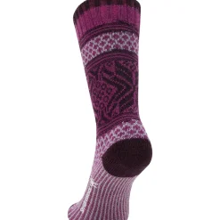 Everyday Popcorn Snowflake Pattern Crew Sock - Women's