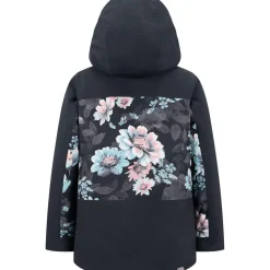 Floral Block Parka - Girls'
