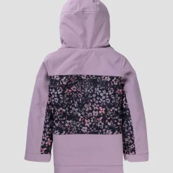 Floral Block Parka - Girls'