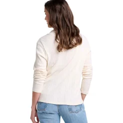 Foothill Pointelle Long-Sleeve T-Neck Shirt - Women's