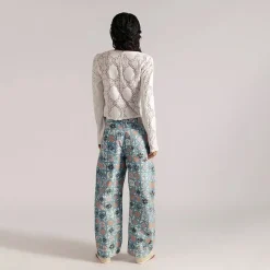 Good Luck Printed Barrel Pant - Women's