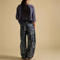 Good Luck Printed Barrel Pant - Women's