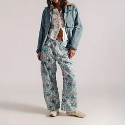 Good Luck Printed Barrel Pant - Women's