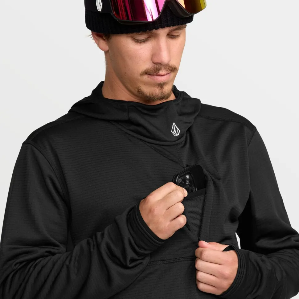 Gridlock Hooded Pullover Fleece - Men's