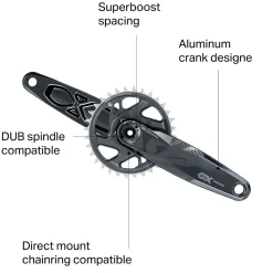 GX Eagle DUB Crankset - SuperBoost 157