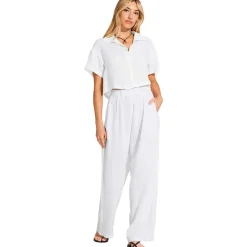 Hana Cropped Shirt - Women's