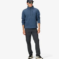 Heavyweight Drop Line Printed 1/2-Zip - Men's