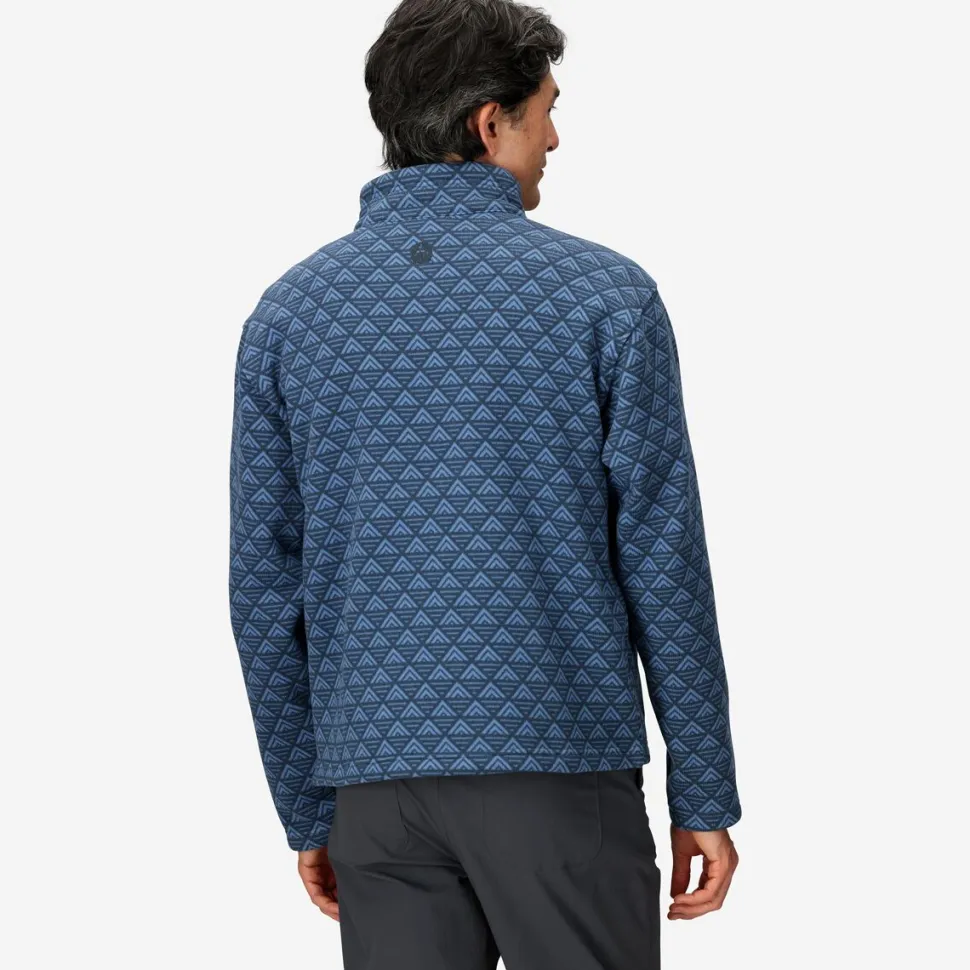 Heavyweight Drop Line Printed 1/2-Zip - Men's