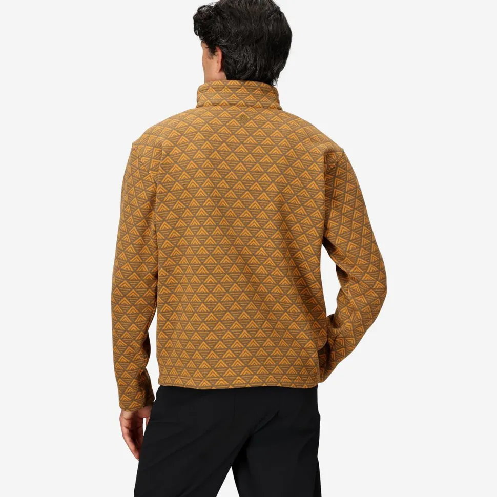 Heavyweight Drop Line Printed 1/2-Zip - Men's