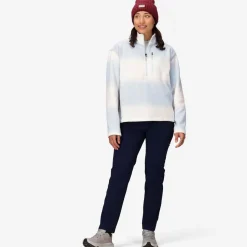 Heavyweight Drop Line Printed 1/2-Zip - Women's