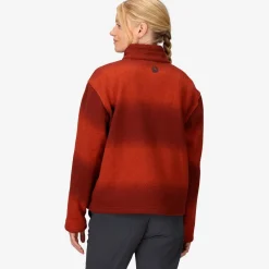 Heavyweight Drop Line Printed 1/2-Zip - Women's