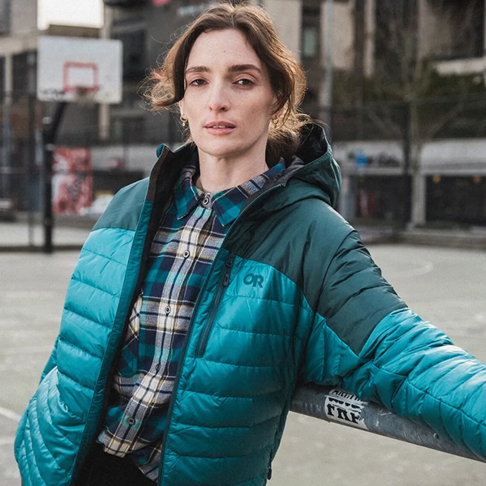Helium Down Hooded Jacket - Women's