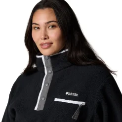 Helvetia II Cropped 1/2-Snap Fleece Pullover - Women's