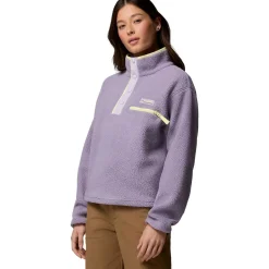 Helvetia II Cropped 1/2-Snap Fleece Pullover - Women's