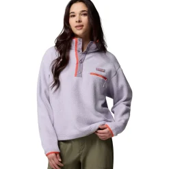 Helvetia II Cropped 1/2-Snap Fleece Pullover - Women's