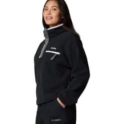 Helvetia II Cropped 1/2-Snap Fleece Pullover - Women's