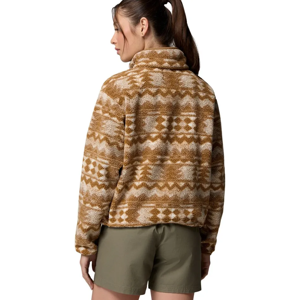 Helvetia II Printed Cropped 1/2-Snap Pullover - Women's
