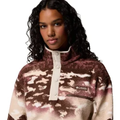 Helvetia II Printed Cropped 1/2-Snap Pullover - Women's