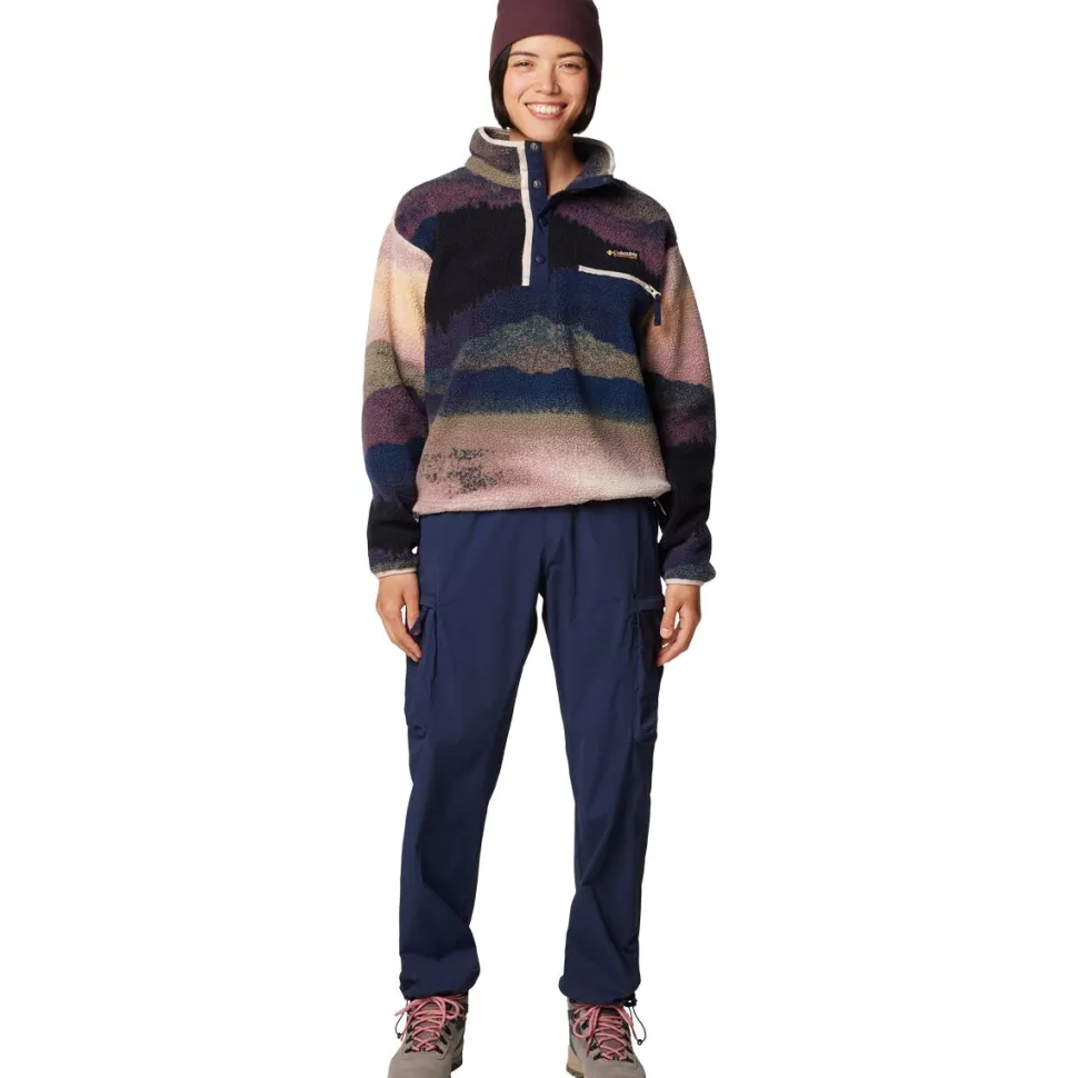Helvetia II Printed Cropped 1/2-Snap Pullover - Women's